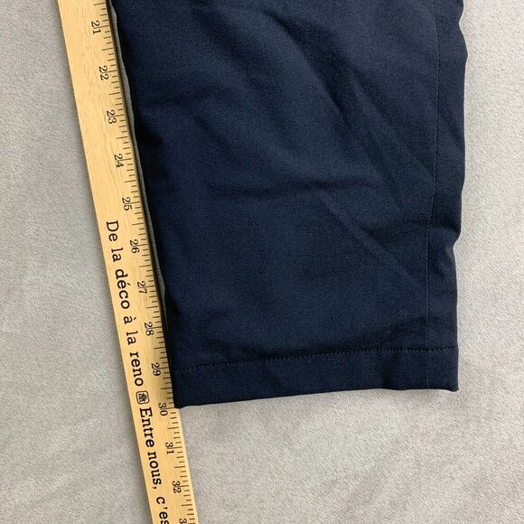 Uniqlo Heattech Mens Pants XL Navy Blue Fleece Lined Tapered Stretch Outdoor - Picture 5 of 11